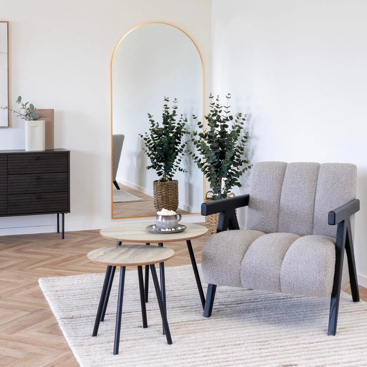 House Nordic - Fauteuil Zand Stof - Florence