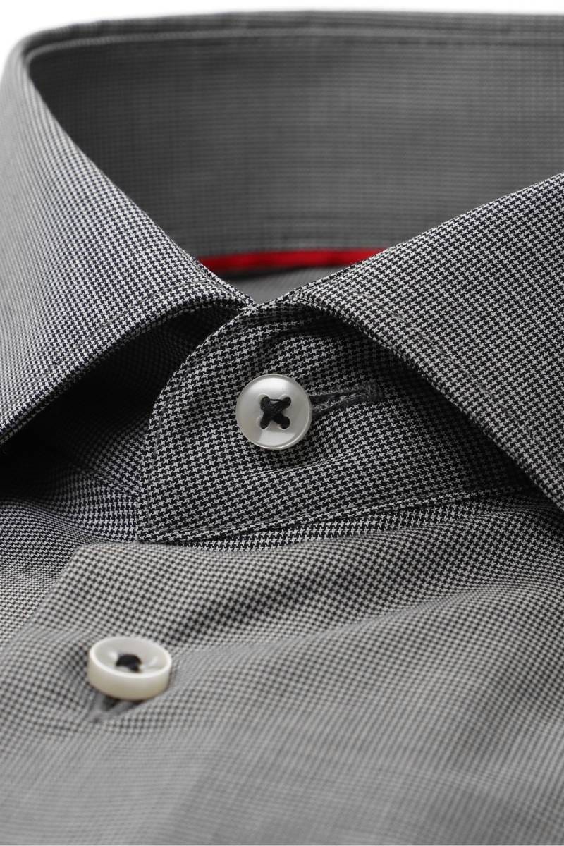ETERNA Modern Fit Tencel Hemd marine, Strukturiert