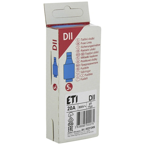 Diazed-Sicherungseinsatz, E27, 20 A, Grau