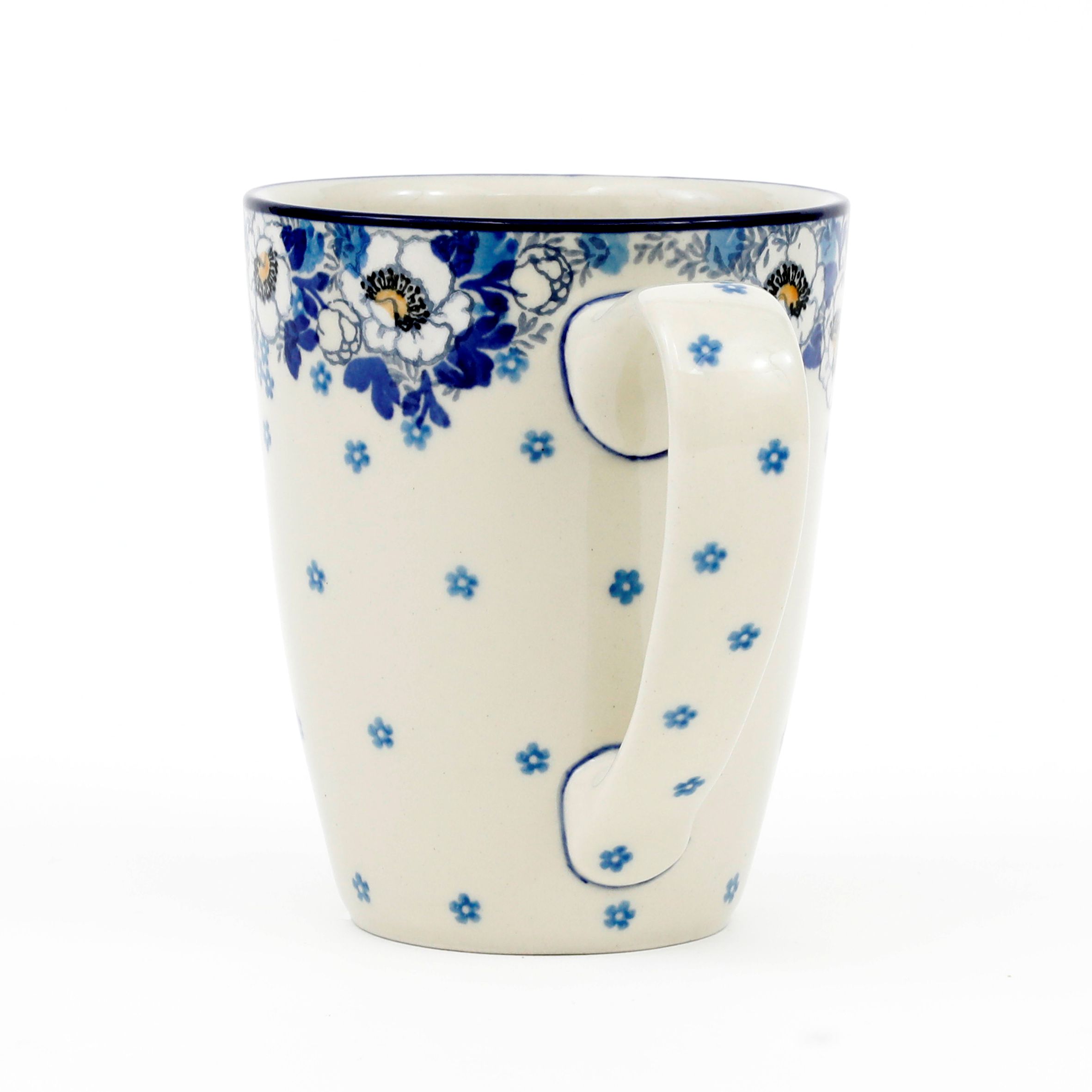 Kubek ceramiczny D60 0,65l  2222X Biało-niebieskie anemony