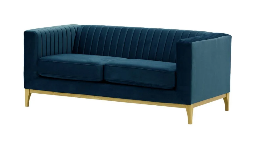 Sofa dwuosobowa Slender Wood-Velluto 11-like oak