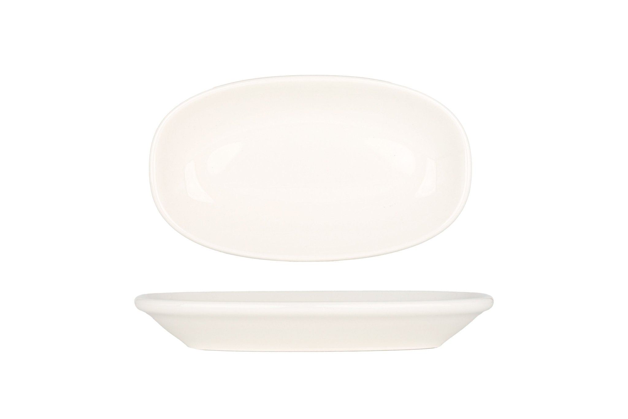 Bonna Serveerschaal - Gourmet - Porselein - 15x8.5 cm - set van 4
