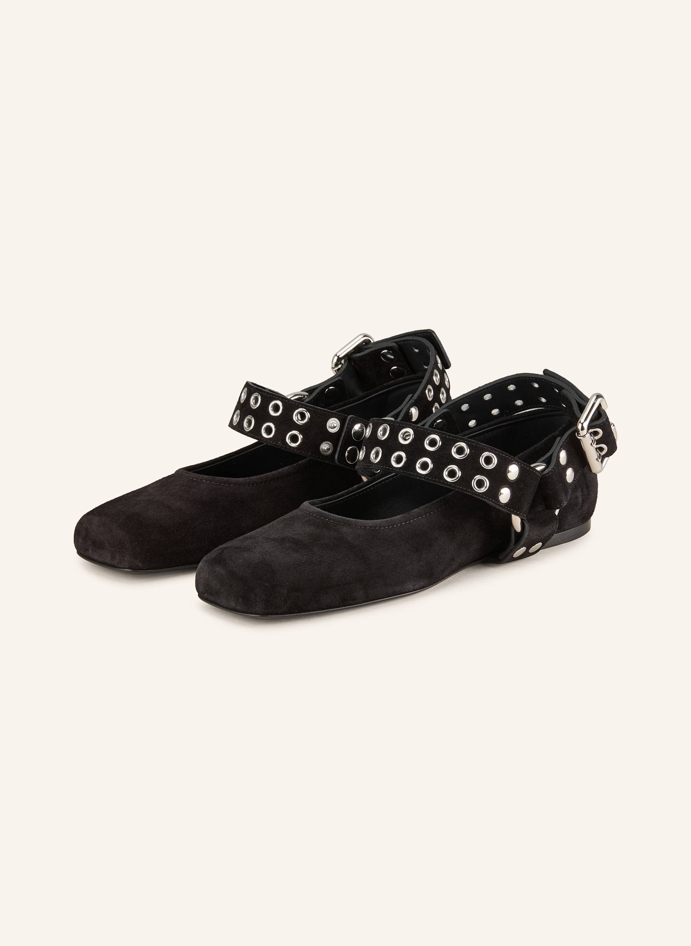 ALAÏA Mary-Jane-Ballerinas mit Nieten