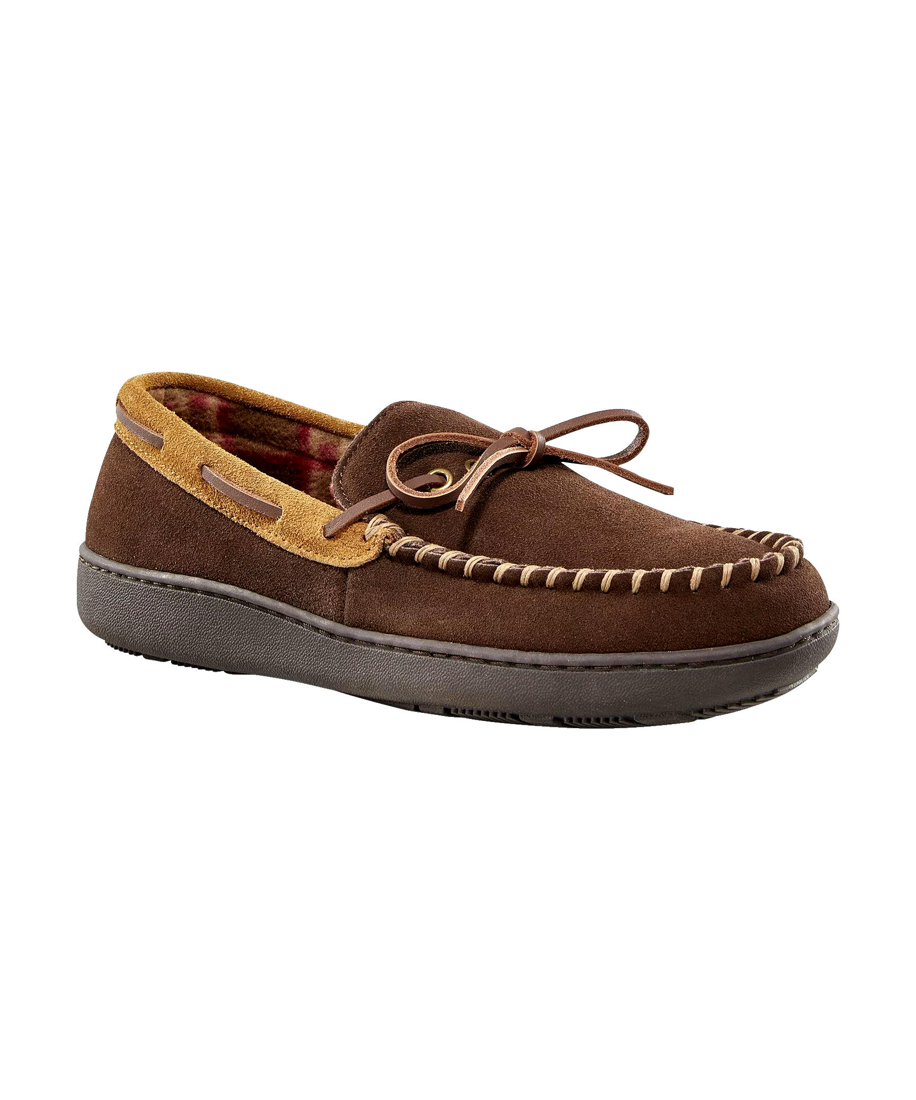 WindRiver Men's Suede Handsewn Slippers
