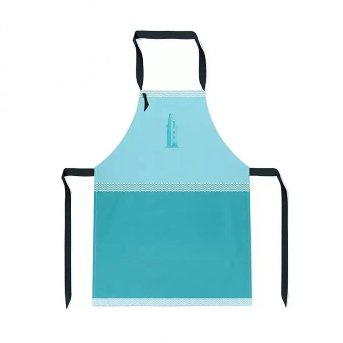 KONTATU - Tablier conton Kontatu Panorama Farola bleu 70x90 cm