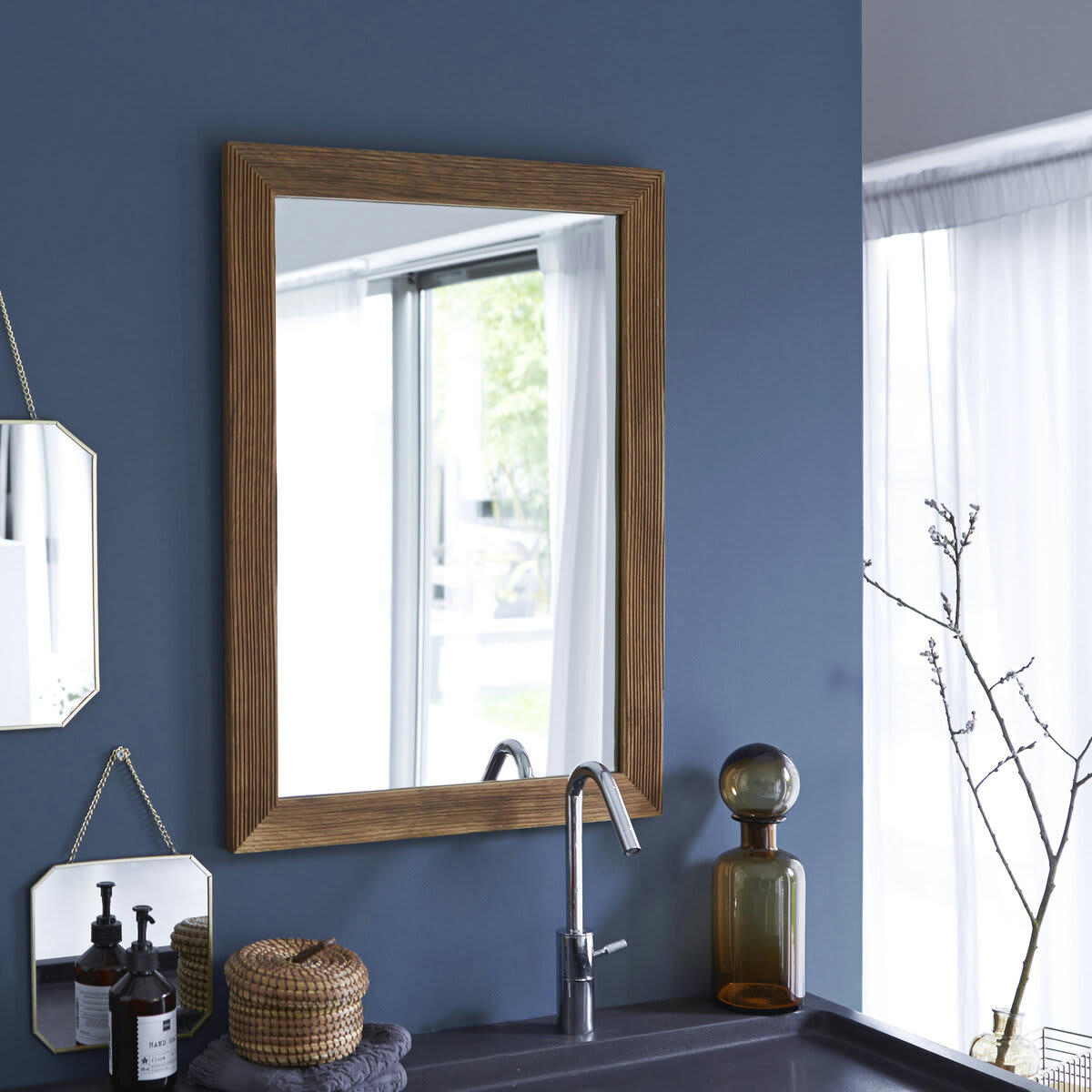 KARL - Miroir en chêne massif 70x50 cm