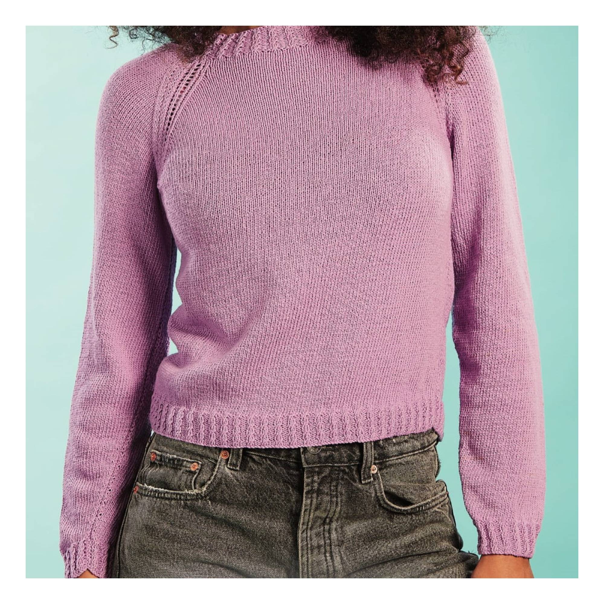 Knitcraft Cable Trim Jumper Digital Pattern 0173