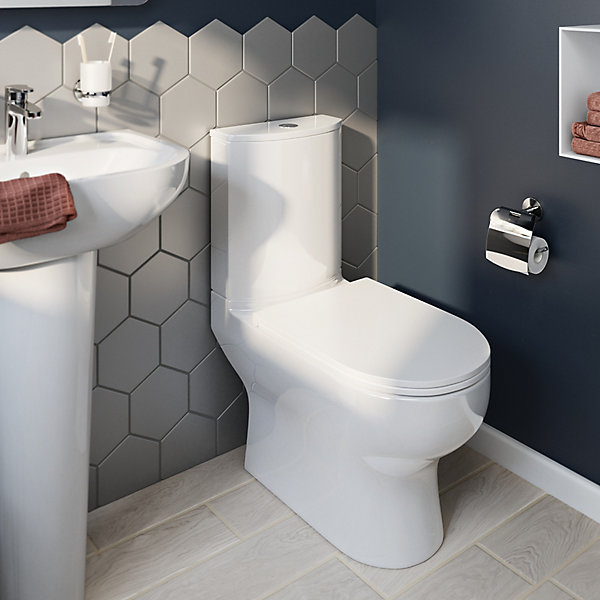 Pack WC à poser sans bride sortie horizontale ou verticale GoodHome Cavally