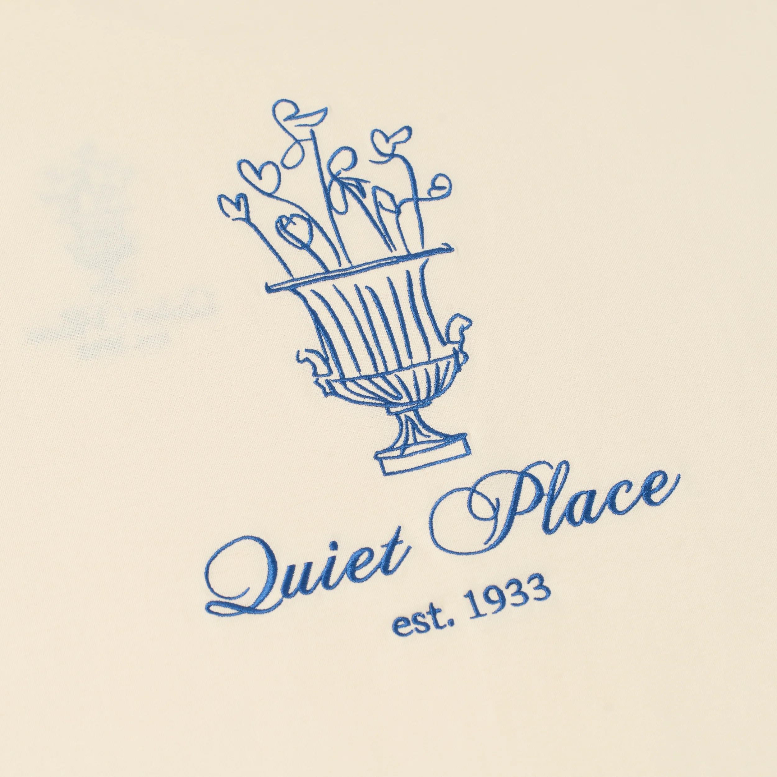 Sanjo Quiet Place T-shirt // Ecru