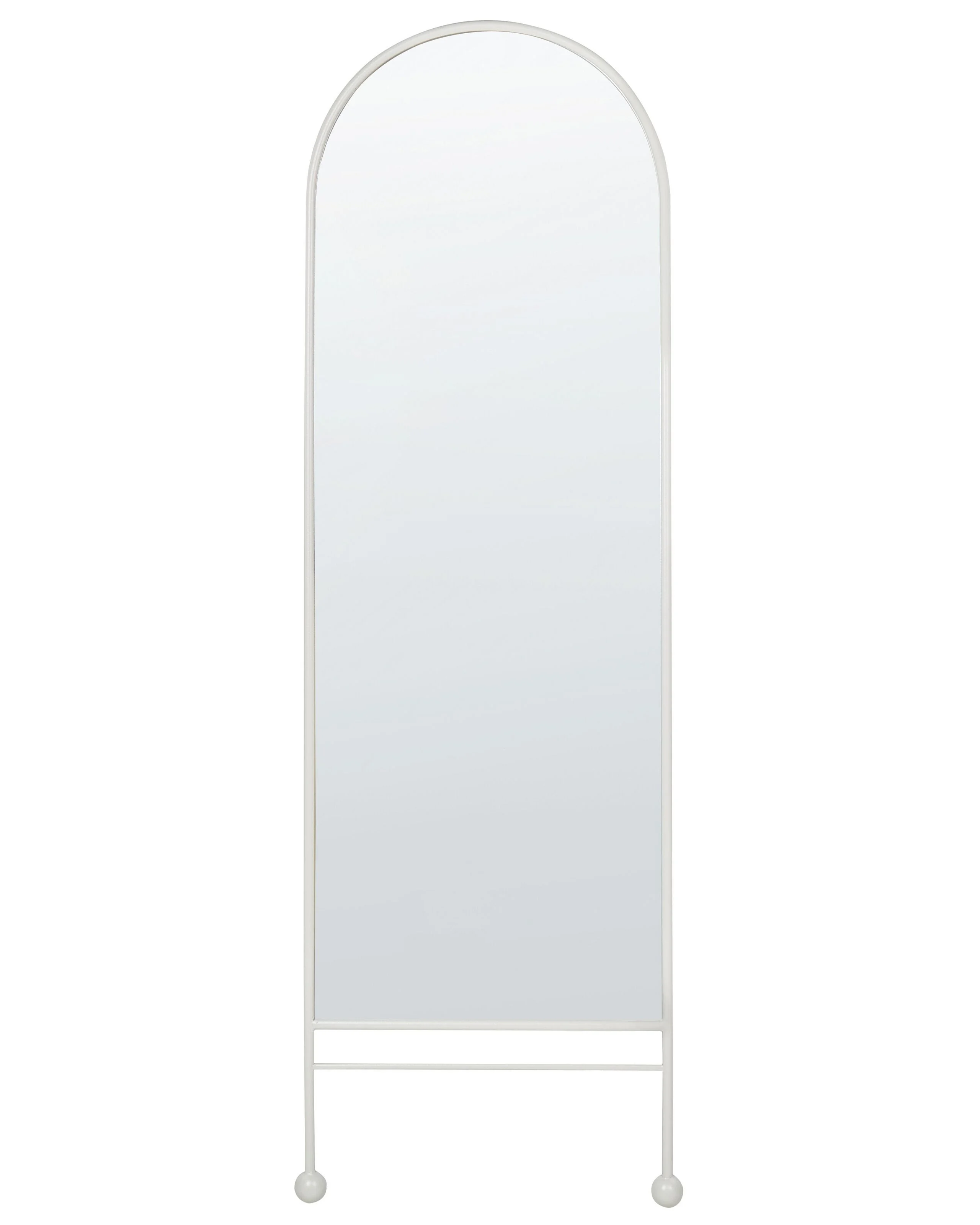 Lustro ścienne metalowe 45x145 cm białe