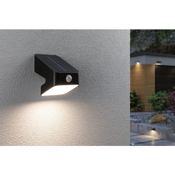 Solarleuchte, outdoor, IP65, schwarz