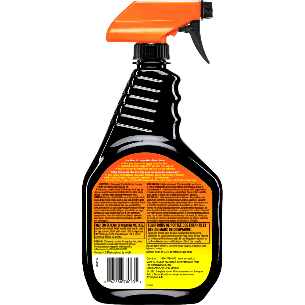 Armor All Extreme Car Tire Shine Spray, 650-mL