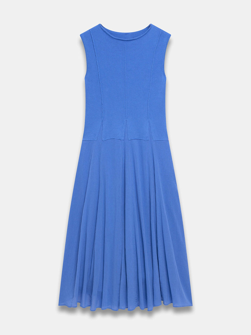 Casual Textured Knit Sleeveless Maxi Dress