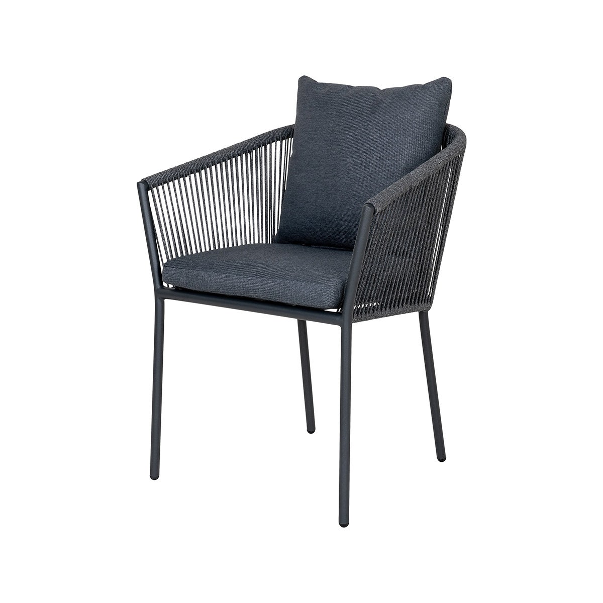 Artichok Mexx Aluminium Tuinstoel Met Armleuning - Donkergrijs