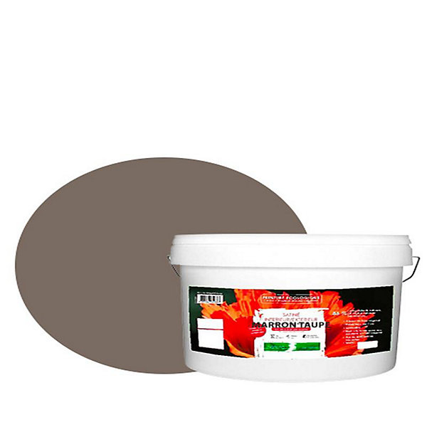 Marron Taupe Peinture interieur exterieur aspect satin Natura - Marron Taupe - 10L