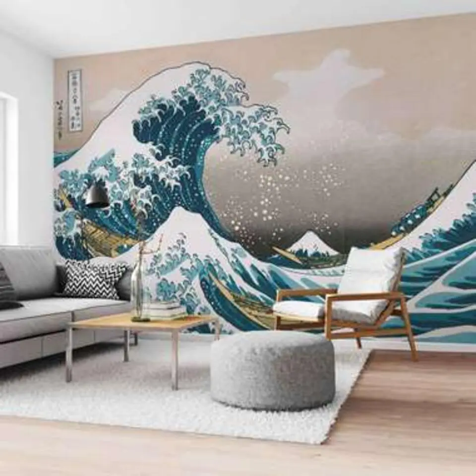 Fotobehang De Grote Golf - 260 x 384 - Blauw