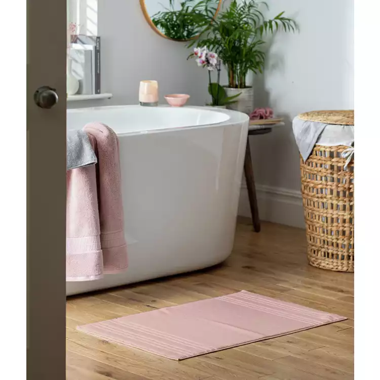 Habitat Hygro Anti Microb Bath Mat - Blush