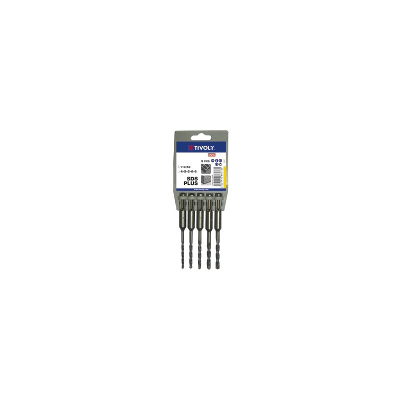 Foret SDS  110 mm 5 pièces TIVOLY