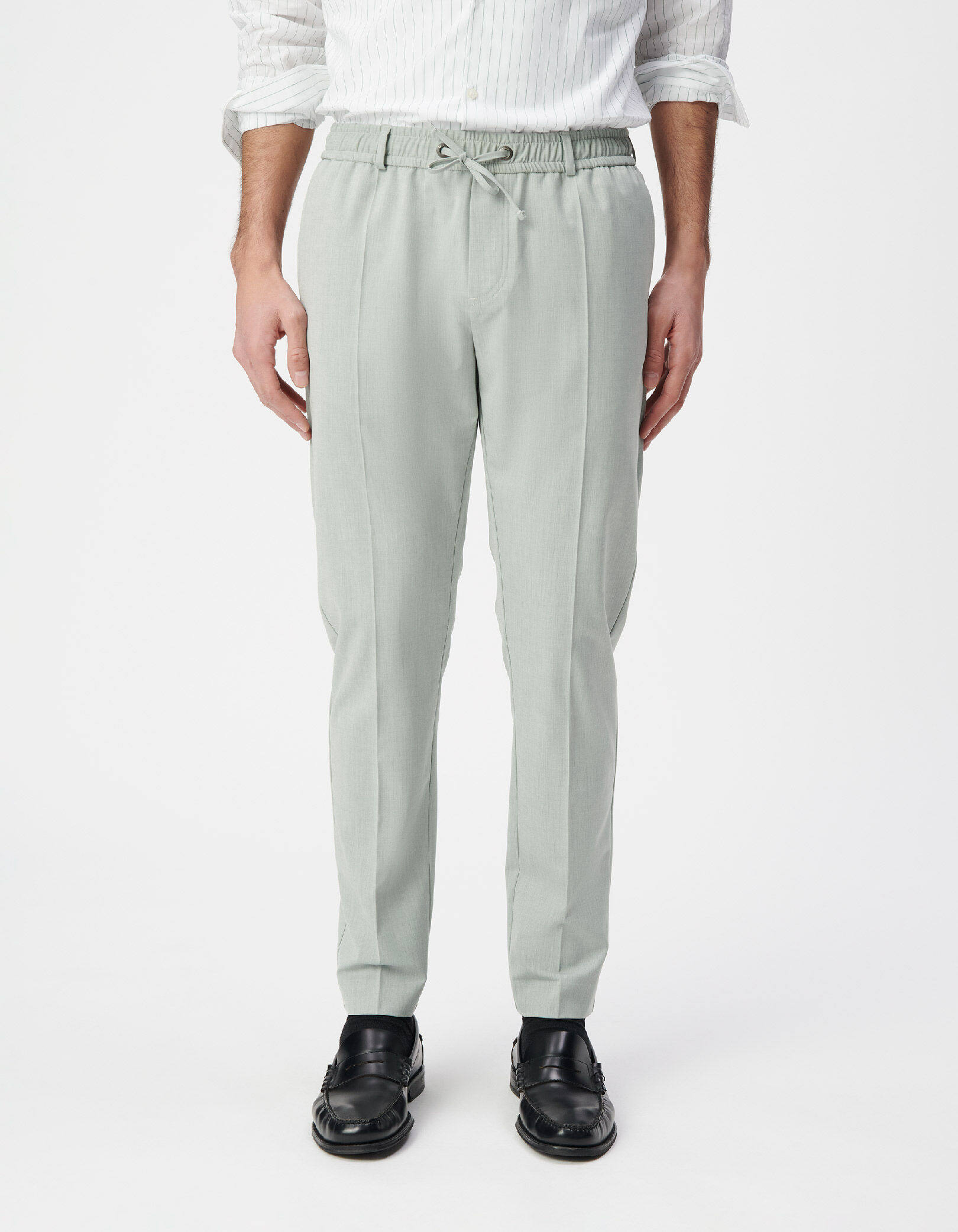 Pantalon de costume vert amande Homme