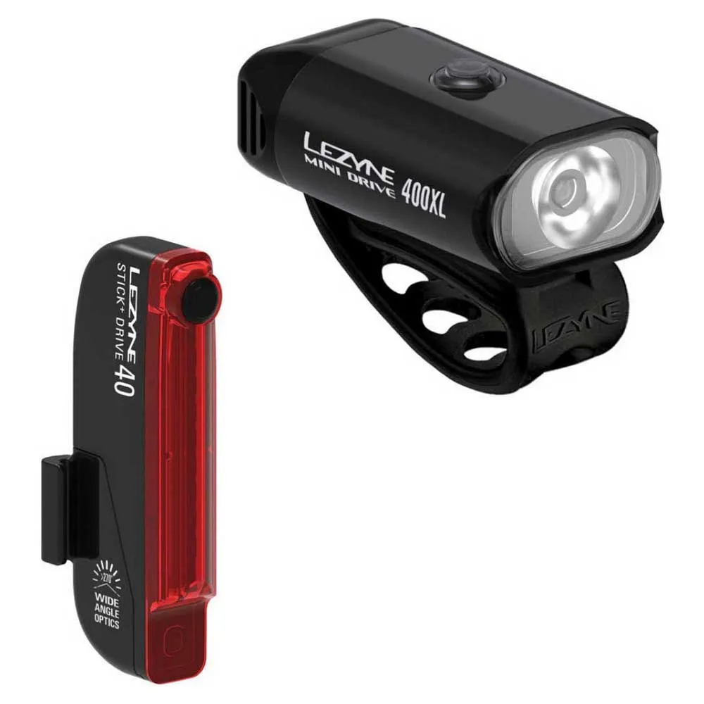 Lezyne Mini Drive 400 XL/Stick  light set