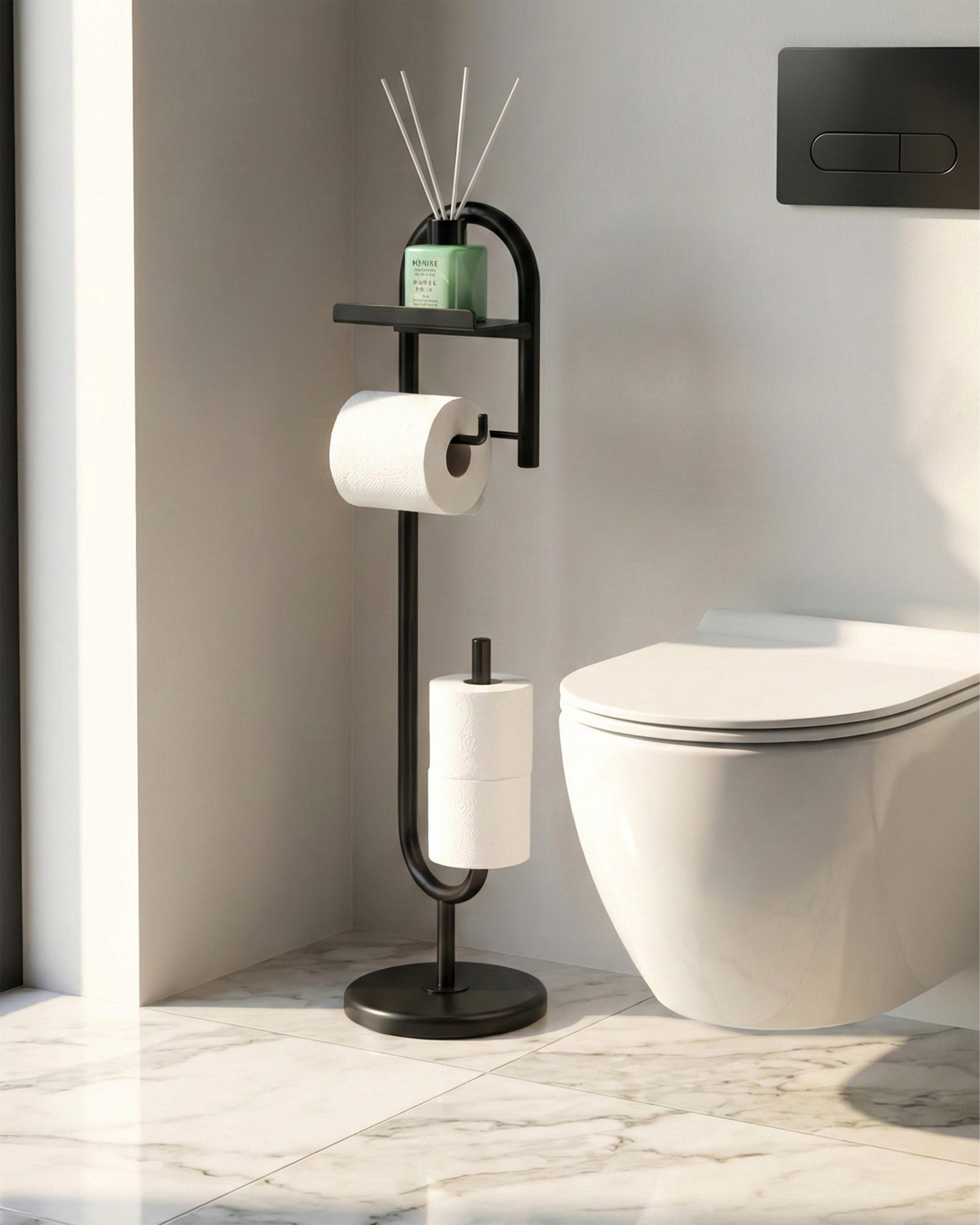 Toilet Paper Holder TAPAKUMA Metal Black