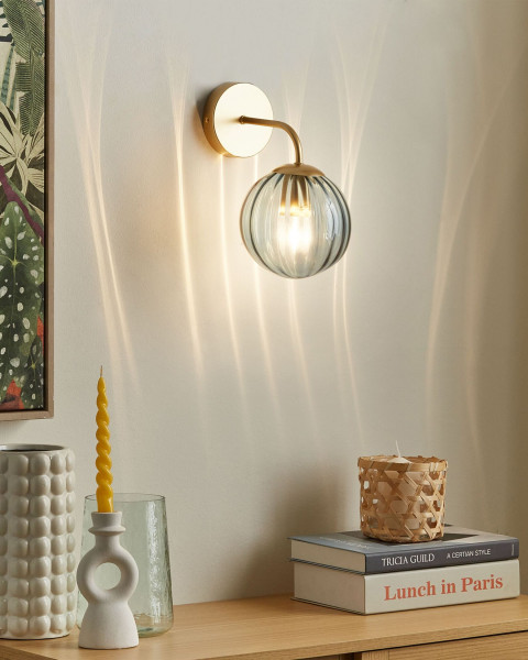 Lampa ścienna BOOMI Metal Niebieski