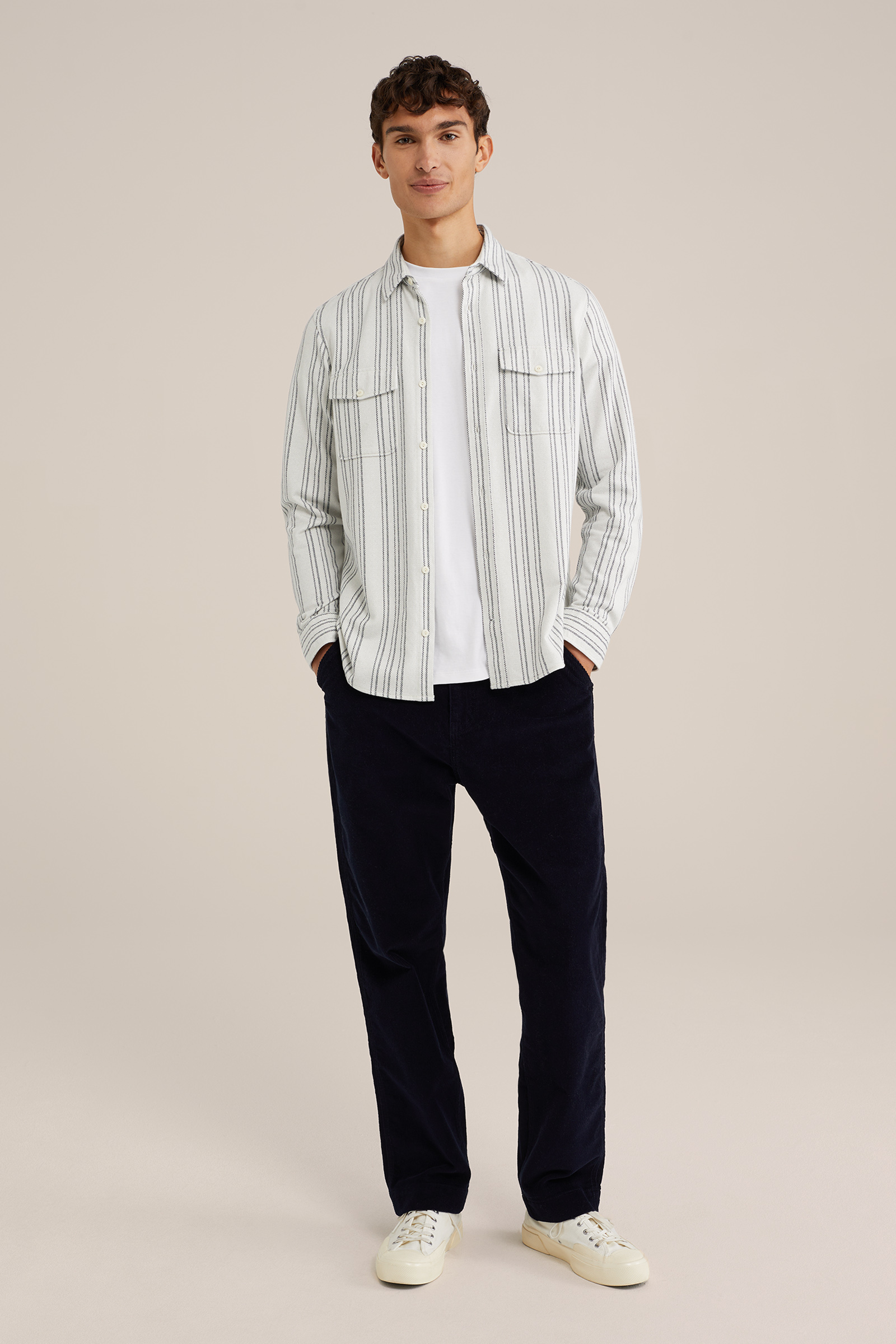 Heren Regular fit overshirt met print