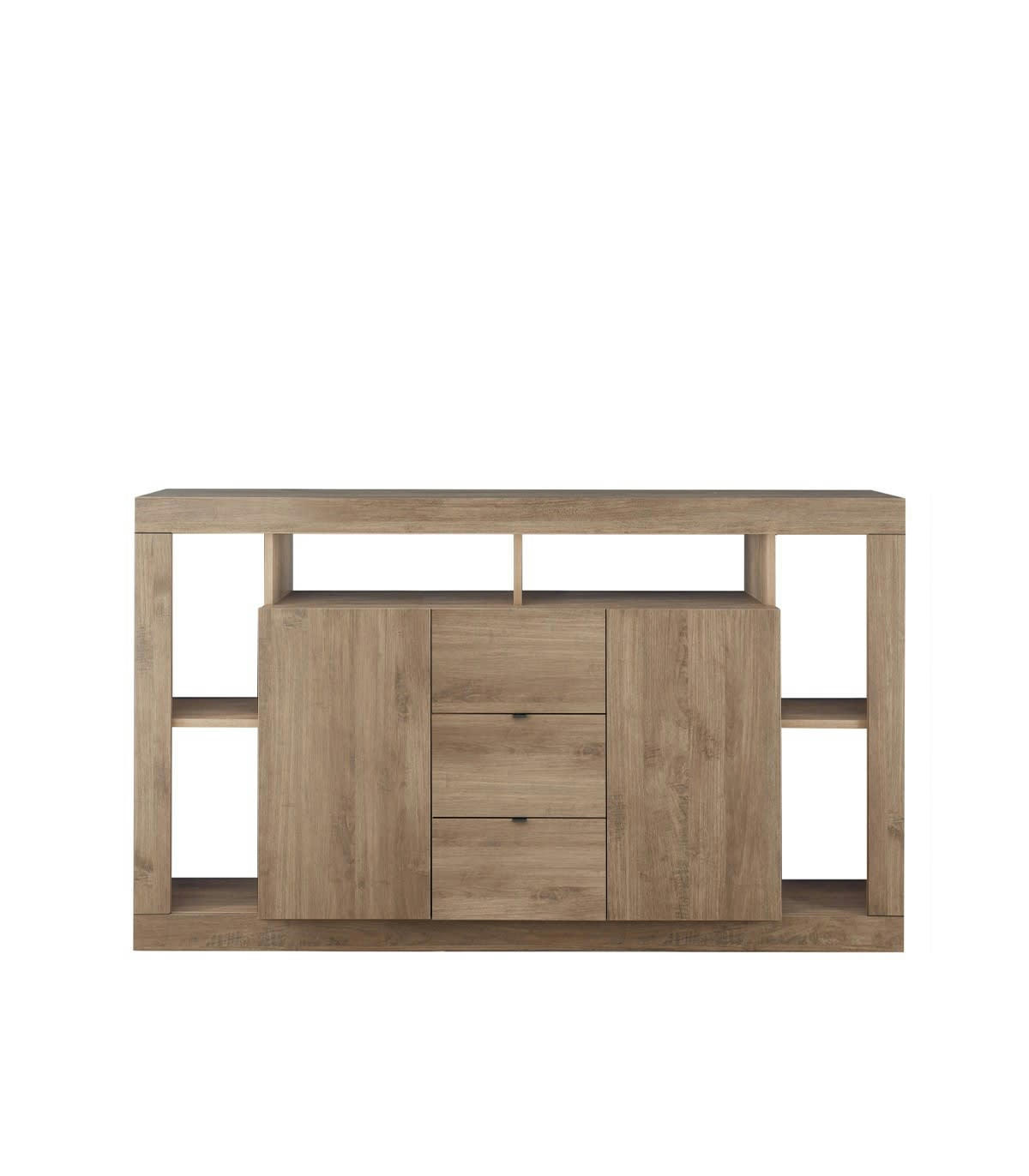 RIMINI - Buffet 2 portes et 3 tiroirs effet bois - L172 cm