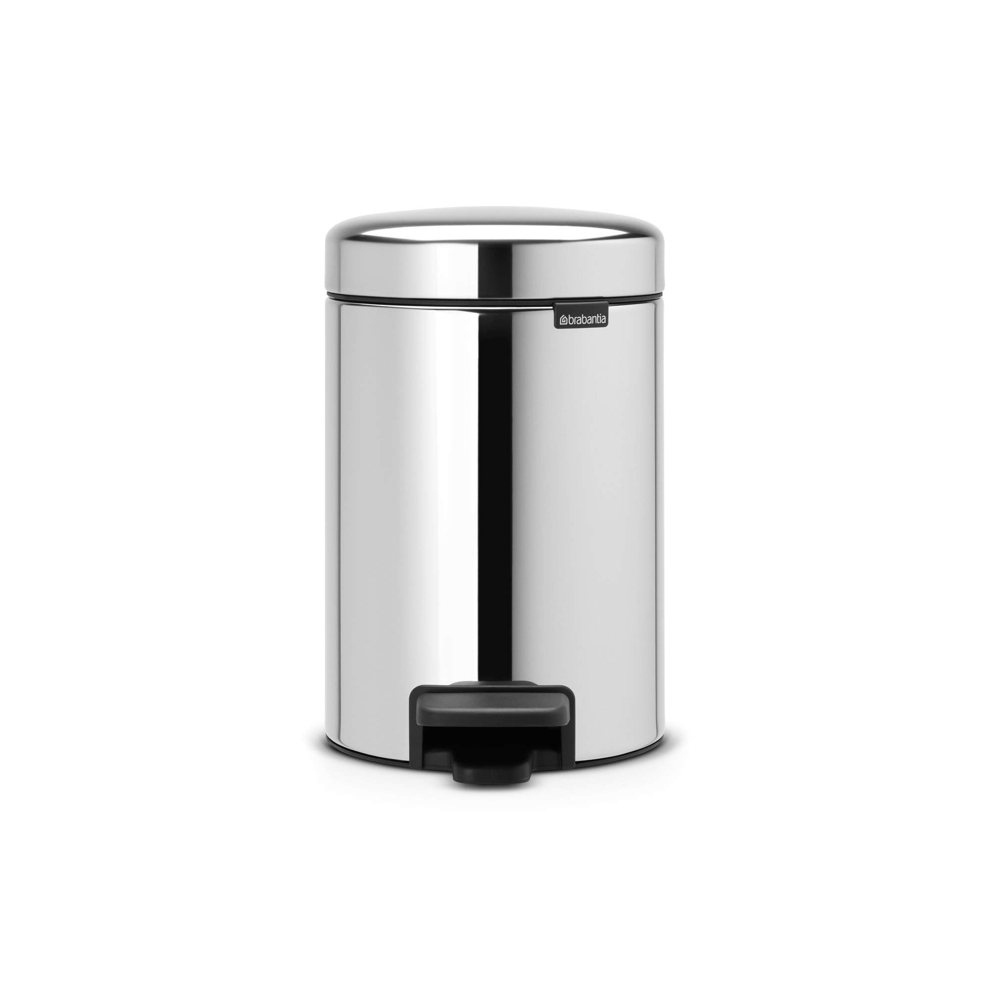 Brabantia NewIcon Pedaalemmer, 3 liter, kunststof binnenemmer - Brilliant Steel