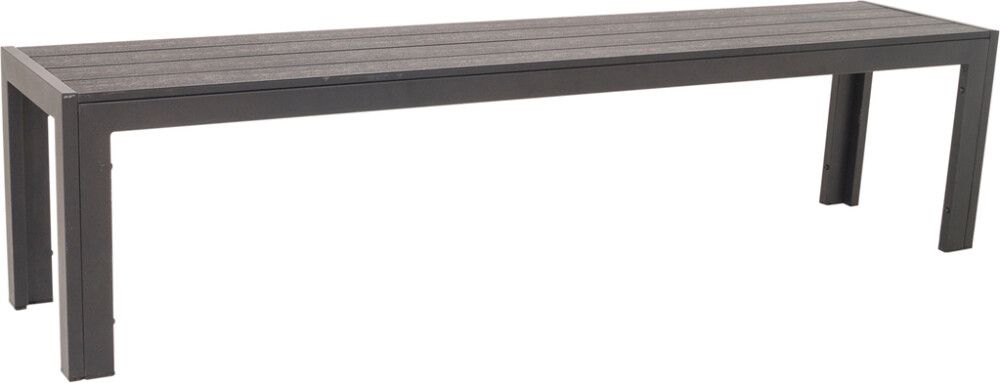 HAGEBENK SUNFUN BORDEAUX SVART STÅL 185CM