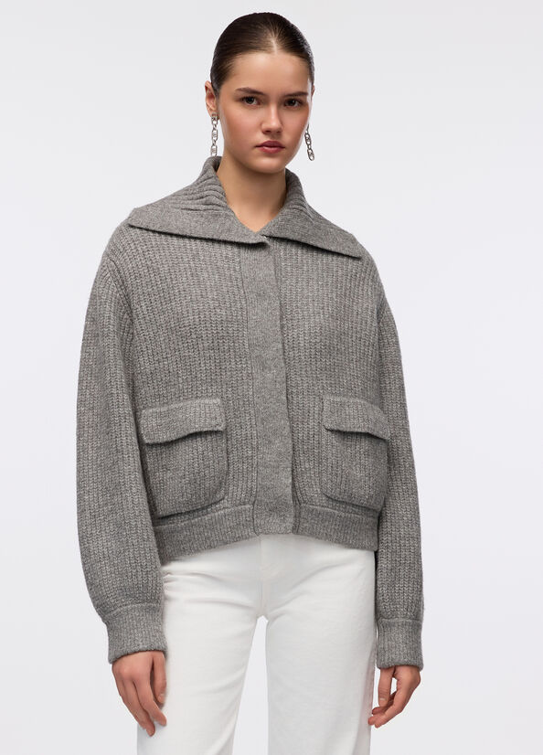 Cardigan in misto lana