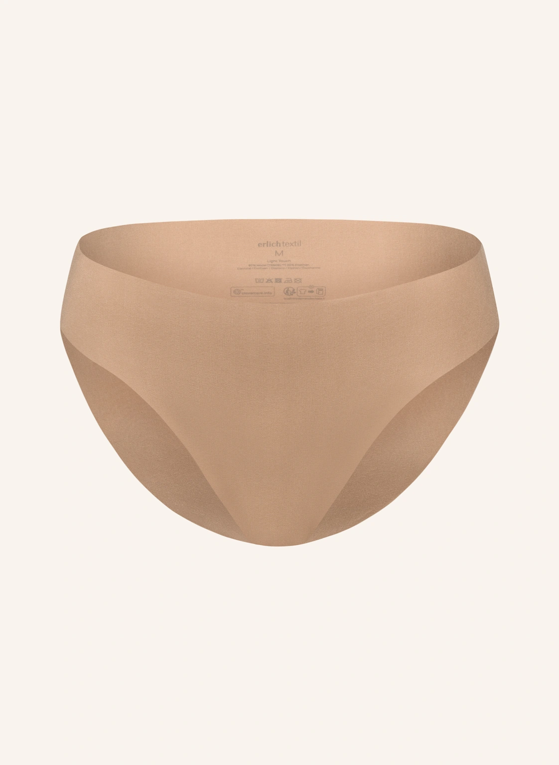 erlich textil Casual Cotton Slip mit Baumwolle (aus kontrolliert biologischem Anbau) - nahtlose Kanten