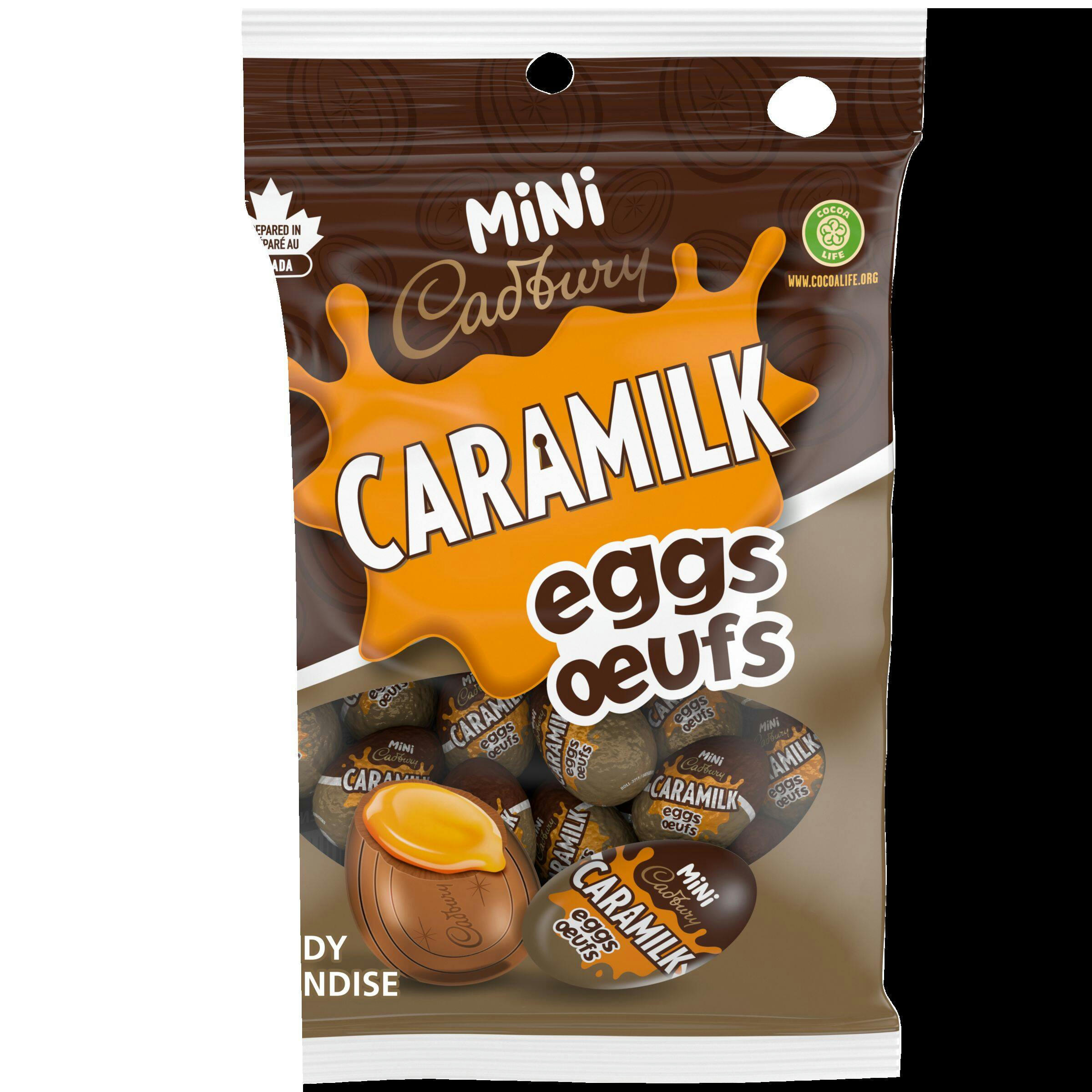 Cadbury Chocolate Mini Caramilk Eggs, 154-g