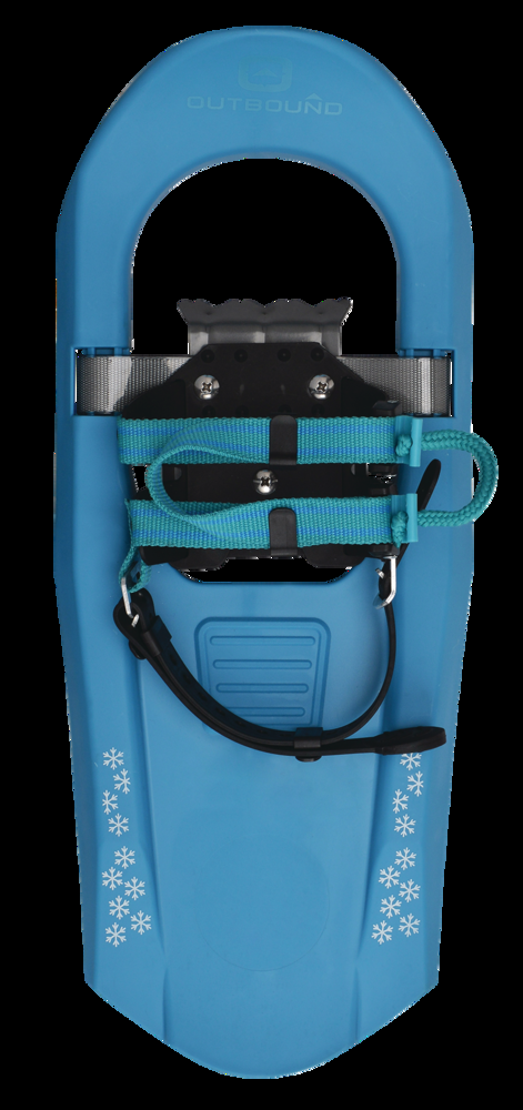 Outbound Kids' Lightweight Snowshoes w/ Adjustable One-Pull Bindings, 16-In