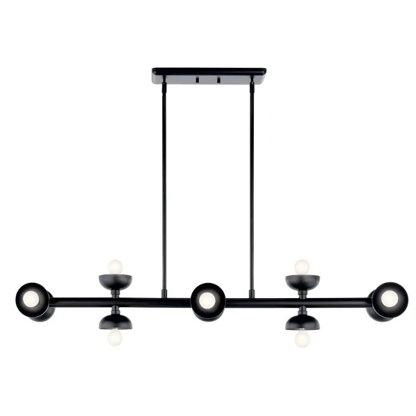 Lampa wisząca satynowy czarny PALTA 10xE14x40W Kichler