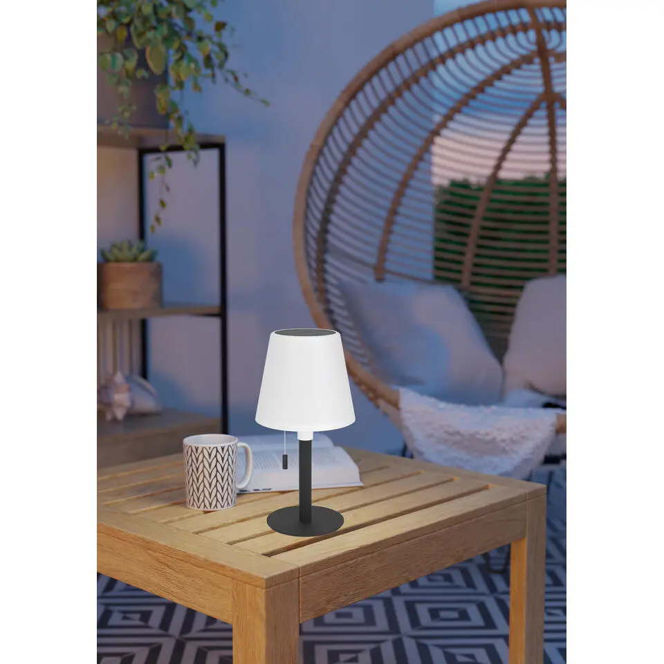 EGLO Montapalma Tafellamp buiten - LED - Zwart, Wit