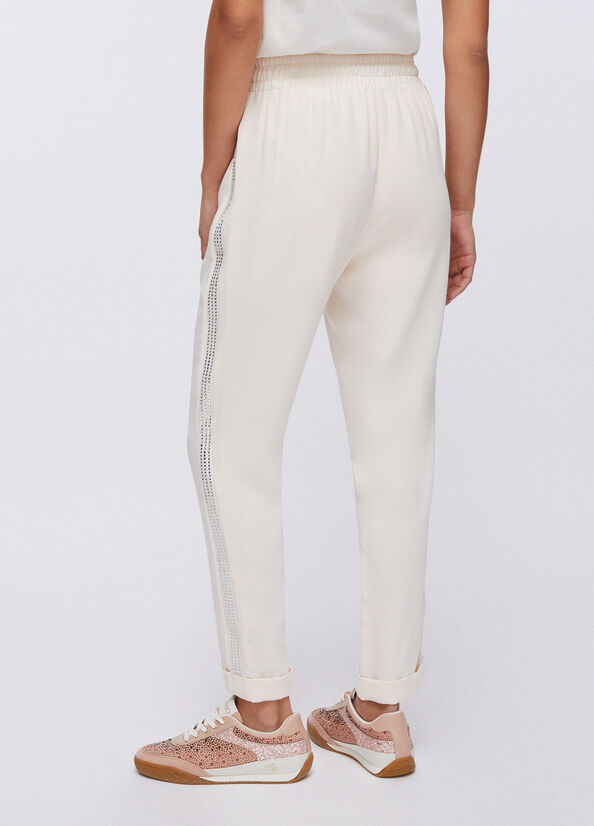 Pantaloni con strass