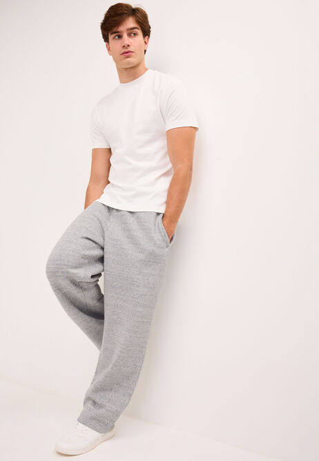 Mens Grey Relaxed Fit Joggers