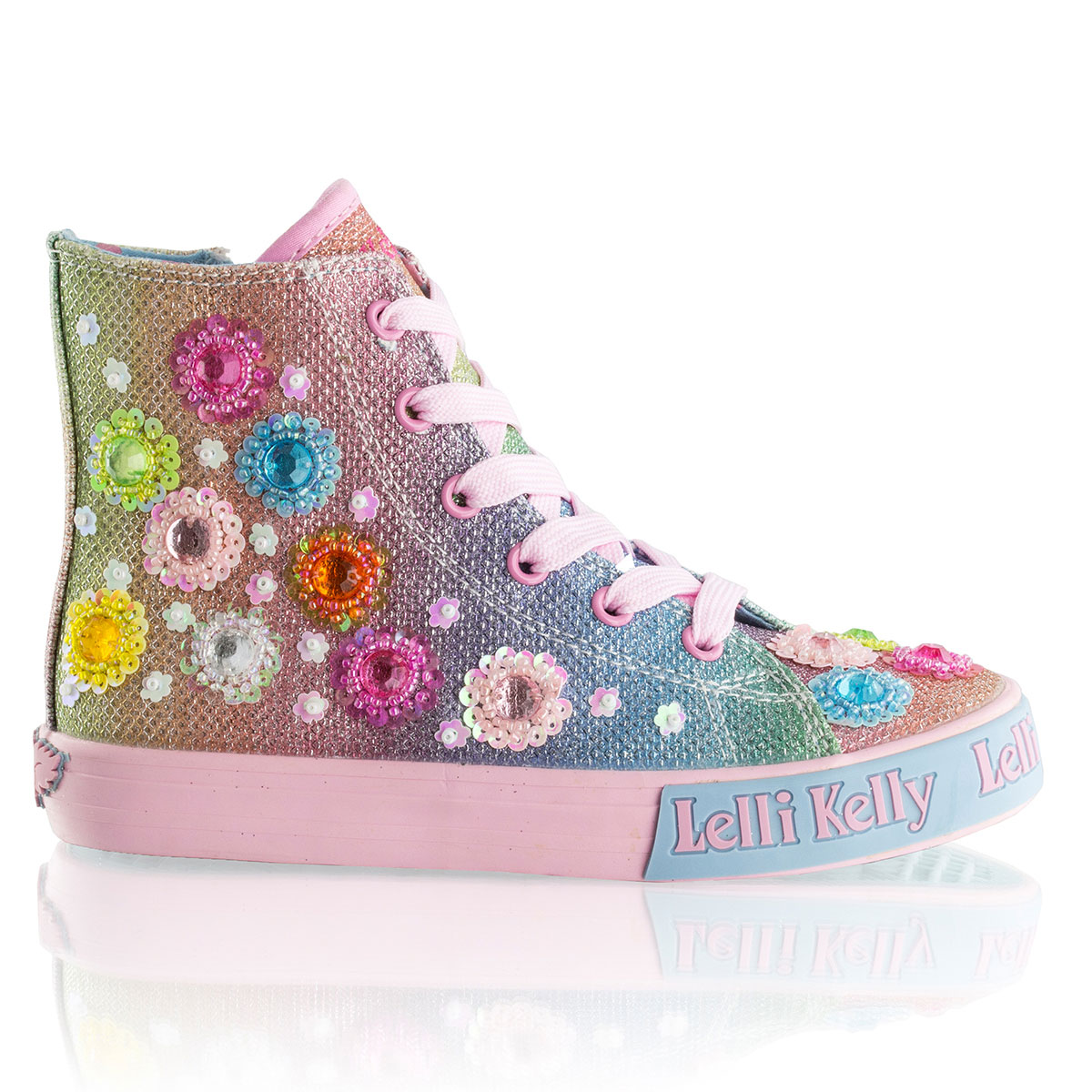 Russell & Bromley LK RAINBOW Beaded Lace High Top