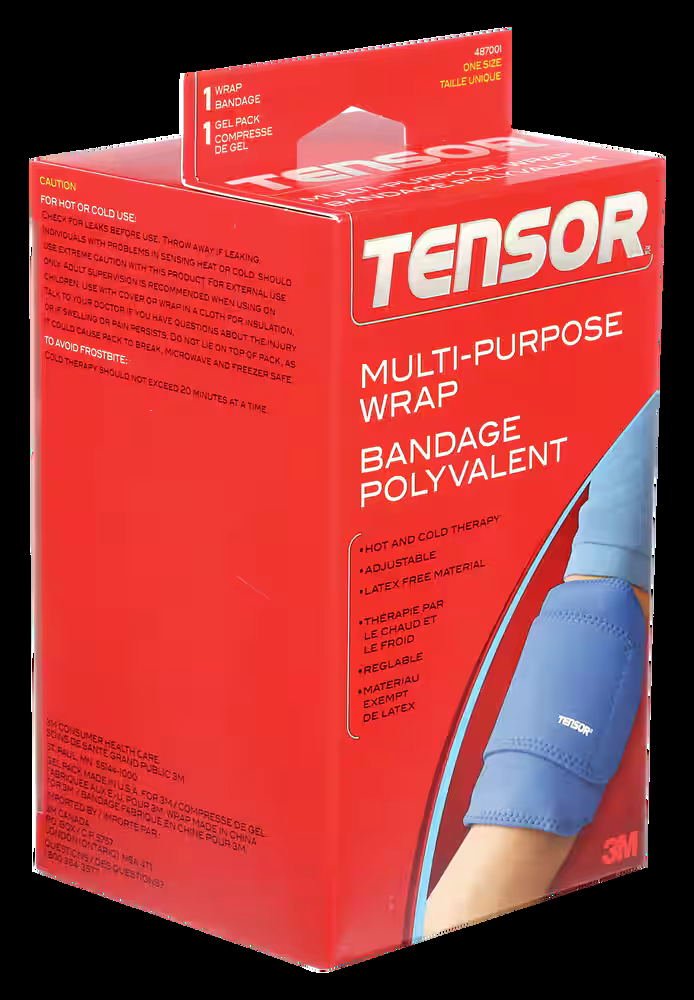Tensor Multi-Purpose Hot/Cold Therapy Wrap with Gel Pack, One Size