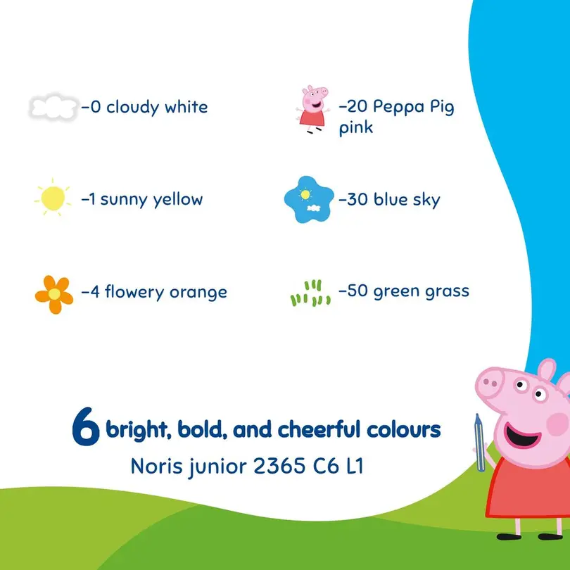 Farbstifte 6er-Set Peppa Pig