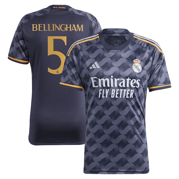 Jude Bellingham Los Merengues Youth adidas 2023/24 Away Replica Player Jersey - Navy/White
