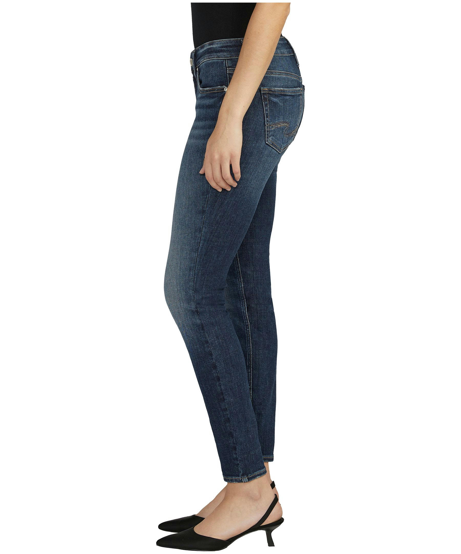 Silver Women's Elyse Mid Rise Comfort Fit Skinny Jeans
