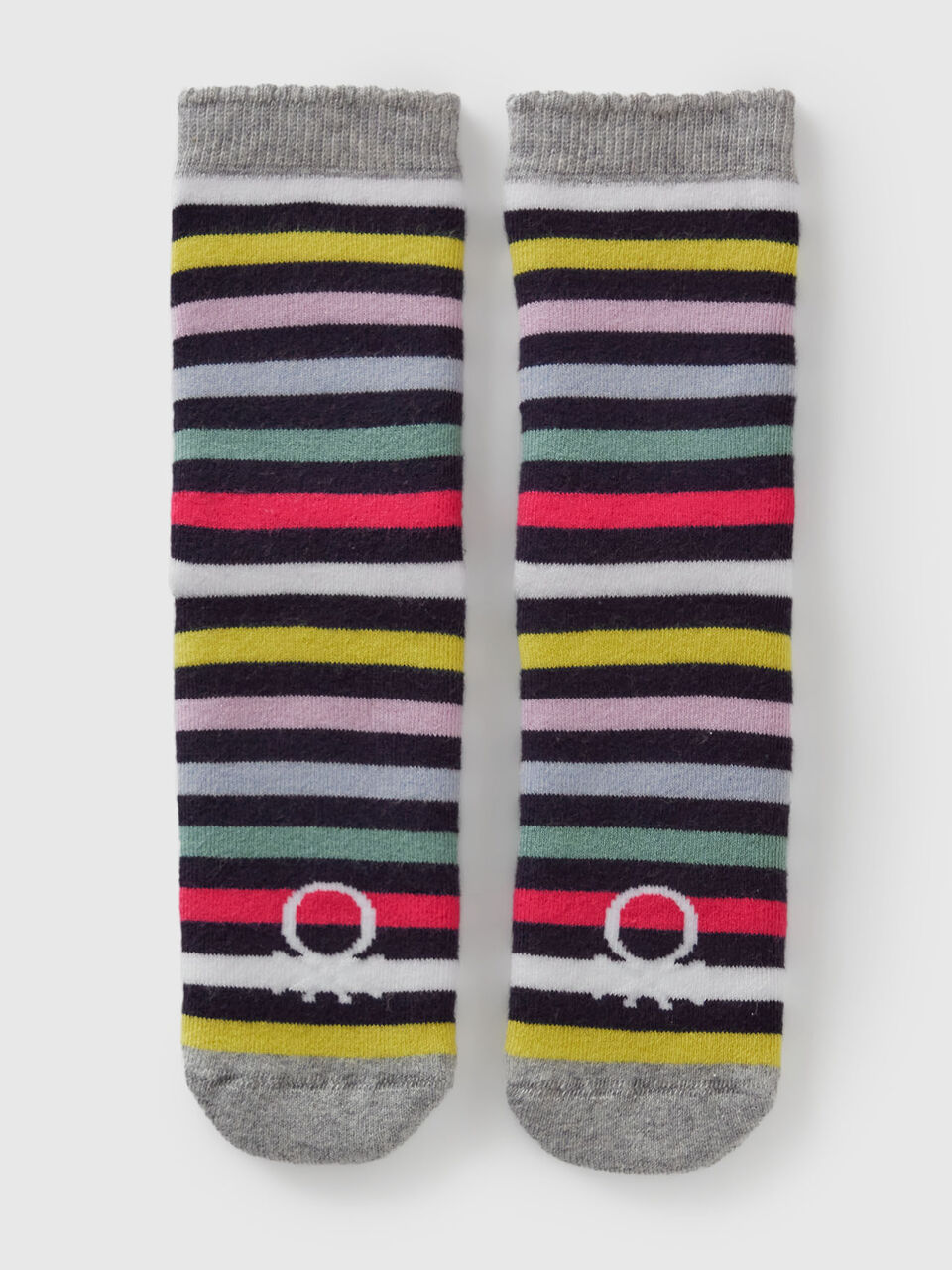 Striped non-slip socks