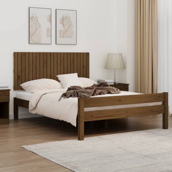 Wezgłowie łóżka Brąz 140 x 60 cm Drewno sosnowe vidaXL