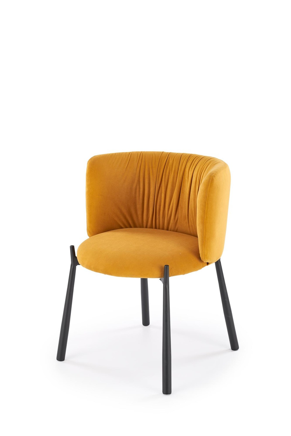 Krzesło tapicerowane K531 VELVET musztardowe