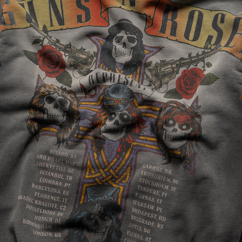 Guns N' Roses x Represent Tour Hoodie - Stained Black