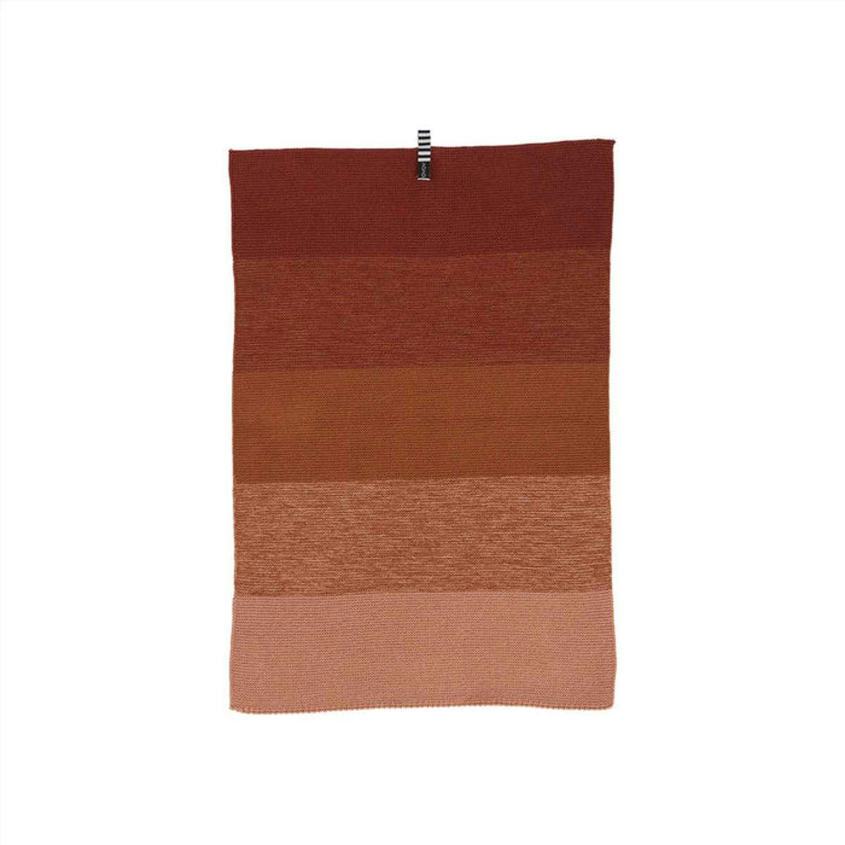 NIJI - Torchon marron en coton organique H58x38cm