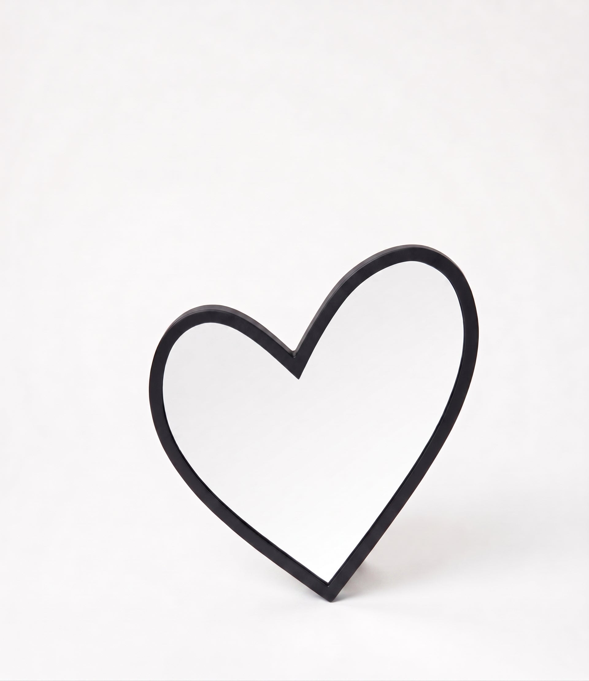 vtwonen - Spiegel - Hart - Zwart - Ø30cm