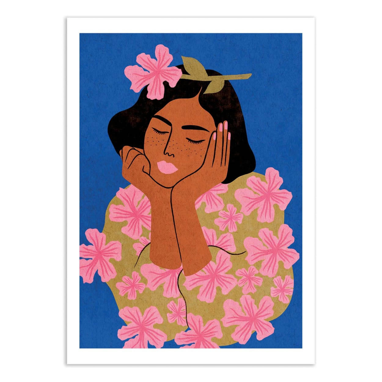 LEMON FEE - MADAME FLEUR - LEMON FEE - Affiche d'art 30 x 40 cm